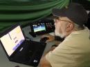 Tom Dunbar making late night FT8 contacts (photo by Bill Frantz)